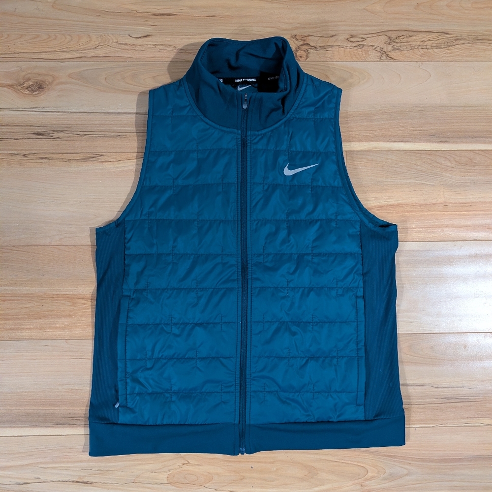 Nike Running Thermafit Blue Puffer Vest Women's Medium